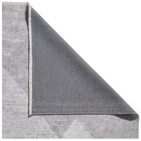 Светлосив килим със смес от памук подходящ за пране 122x170 cm Whisper – Think Rugs