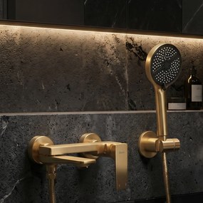 Смесител за вана PREMIUM REA Prime Gold Brush