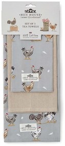 Памучни кърпи за съдове в комплект от 3 бр. 45x65 cm Hen House – Cooksmart ®