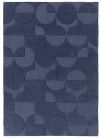 Син вълнен килим , 120 x 170 cm Gigi - Flair Rugs