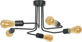 Плафон ТРЕНТО, черен, 5xE27