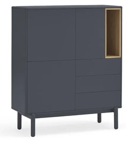 Тъмно сив висок скрин 100x120 cm Corvo - Teulat