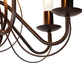 Интелигентна полилей ръждиво кафява 8-светлина с Wifi B35 - Giuseppe