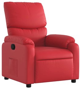 373439 vidaXL Наклоняем стол, червен, изкуствена кожа