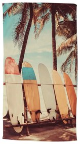 Кадифена плажна кърпа 100x180 cm Vintage Surf – Good Morning