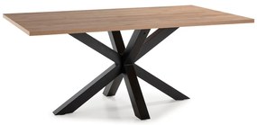 Трапезна маса с дъбов плот 100x180 cm Comba - Marckeric