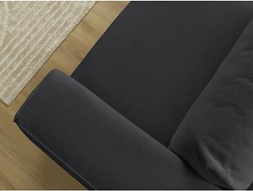 Черен сгъваем/с място за съхранение диван 265 cm Ezechiel – Bobochic Paris