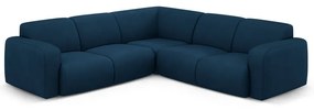 Тъмносин ъглов диван (променлив/L форма) Molino – Micadoni Home