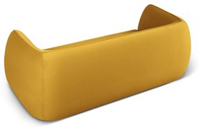 Жълт кадифен диван 225 cm Lando - Micadoni Home