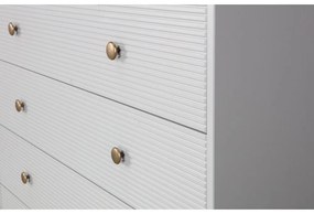 Светлосив нисък скрин от борова дървесина 94x91 cm Madu - WOOOD