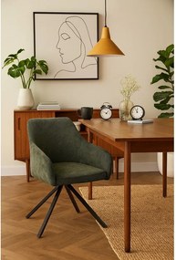 Зелен тапициран трапезен стол Lunio – Bonami Essentials