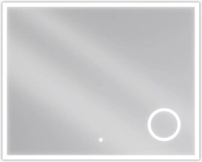 Mexen Kala осветено банско огледало с козметично огледалце 100 x 80 см, LED 6000K,