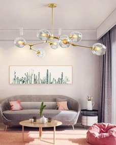 Пендел с 7 рамена Gold Glass Ball APP507-7C