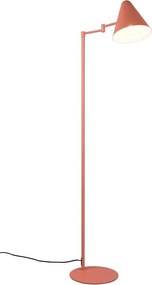 Оранжева подова лампа с огъваща се структура (височина 126,5 cm) Cosima – Trio