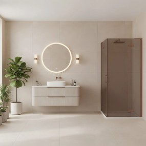 Душ кабина REA Hugo Double 80x90 Copper Brush