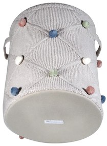 Светлокафява текстилна детска кошница за играчки ø 30x35 cm Taupe – Kindsgut
