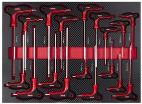 Работническа количка за инструменти 299бр - 7 чекмеджета + шкаф KD1068