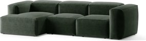 Зелен ъглов диван (ляв ъгъл) Bergamo – Cosmopolitan Design