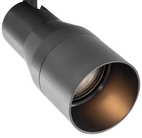 Модерен таванен прожектор тъмно сив GU10 50mm кръгъл - Stanley