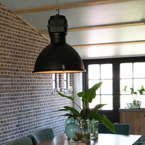 Индустриално висящо осветление черно 53,5 см - Sicko