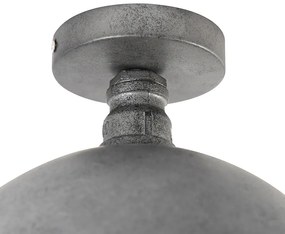 Индустриален плафон антично сребро 25,5 см - Course
