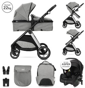 Комбинирана детска количка 3в1 ASPEN LORELLI - GREY