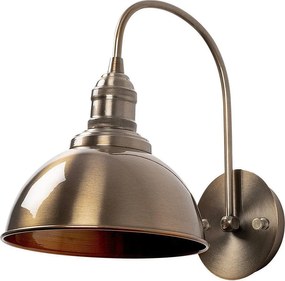 Стенна лампа в месингов цвят ø 21 cm Varzan – Opviq lights