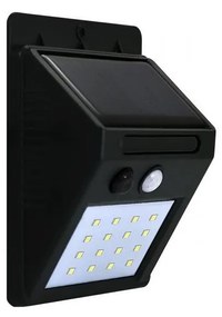 LED Соларен аплик със сензор LED/2,2W IP44