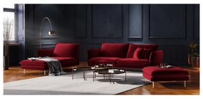 Червен диван с кадифено покритие , 160 cm Florence - Cosmopolitan Design