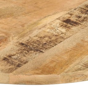 286007 vidaXL Плот за маса, мангово дърво масив, кръгъл, 25-27 мм, 70 cм