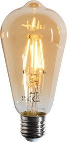 Комплект от 5 E27 димируеми LED Filament крушки ST64 Gold 4.5W 450 lm 2200K