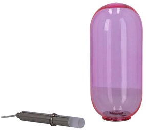 Лилаво LED висящо осветително тяло със стъклен абажур ø 13 cm Fiuggi – Candellux Lighting