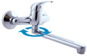 RAV Slezák SA001.5/23 - Смесител за кухненска мивка/умивалник SAZAVA, лъскав хром