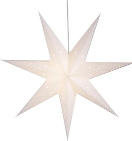 Бяла висяща коледна светлинна украса Saturnus – Markslöjd