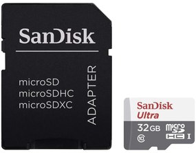 SanDisk Ultra Light microSDHC + SD Adapter 32GB 100MB/s Class 10