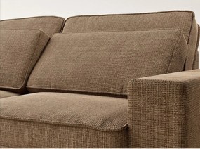 Светлокафяв шенилов ъглов диван (ляв ъгъл/L форма) Kirou – Maison de Rêve