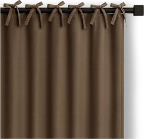 Кафяво затъмняващо перде 140x250 cm Carli Tie – Restilo