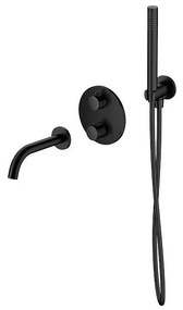 Cersanit S952-041 - К-кт за баня с термостатичен скрит смесител ZEN черен