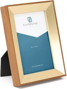 Метална стояща рамка в месингов цвят 13,5x18,5 cm Marseille – Zilverstad