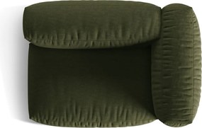 Зелен модул за диван (десен ъгъл) Martina – Micadoni Home