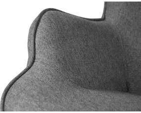 Сив фотьойл с табуретка Niko – Ropez