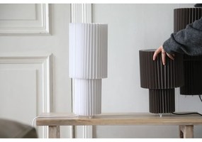 Бяла настолна лампа с текстилен абажур (височина 32 cm) Catis – Markslöjd