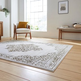Kилим в светлосиво и златисто 120x170 cm Artemis – Think Rugs