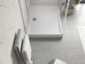 Mexen Flow+ правоъгълен душ коритo 80 x 70 см, бял гланц - 46R107080H