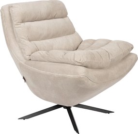 Кресло от бяло кадифе Vince - Dutchbone