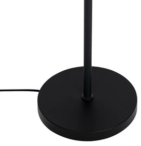 Ориенталски подов лампа черен с бамбук - Ивон