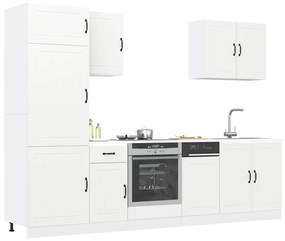3314771 vidaXL Комплект кухненски шкафове от 7 части Lucca, инженерно дърво