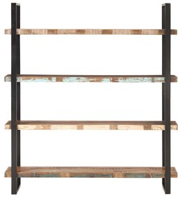 321067 vidaXL Библиотека с 4 нива, 160x40x180 см, регенерирано дърво масив