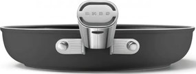 Тиган SMEG FPF2002BLM, 1.5 л, Ø20 см, Керамично незалепващо покритие, До 250°C, Без PFAS, Индукция, Черен