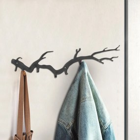 Bough TopMebel метална закачалка в черен цвят 87x2x22cm.